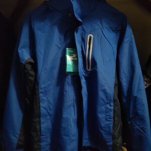 Campera Azul Impermeable con Polar Desmontable Hombre L